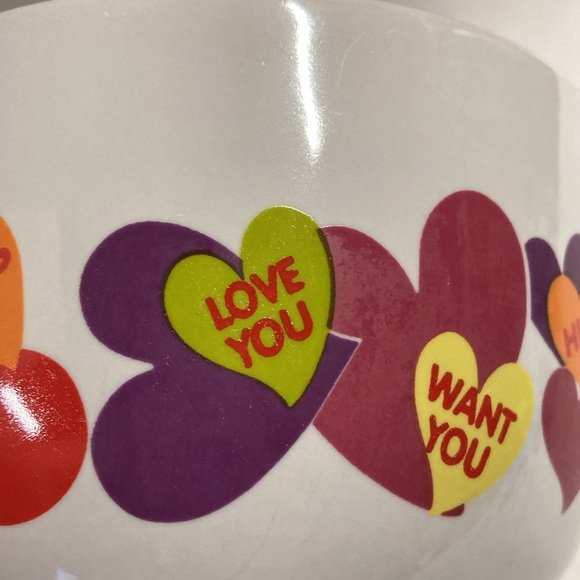 TB Toy Trading Co Oversized Heart Mug Cup Cute Sayings on Heart Decor 20oz VTG - Picture 11 of 13